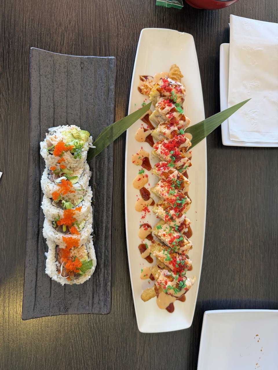 Sushi Rolls with Colorful Toppings