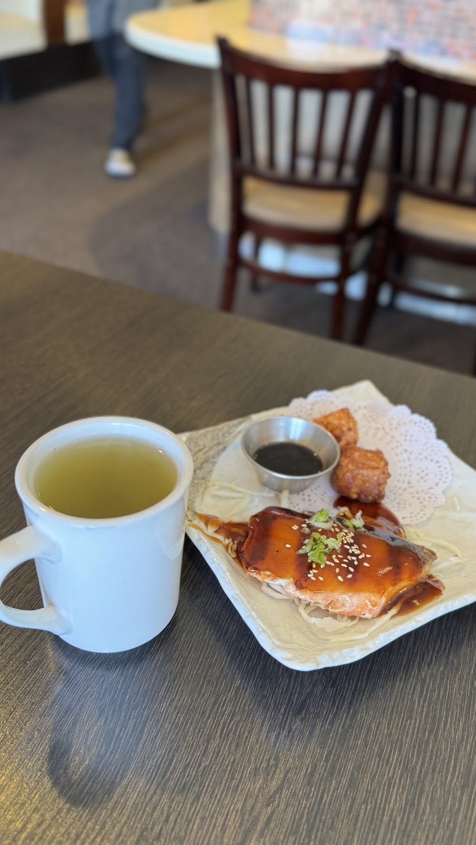 Grilled Salmon with Green Tea